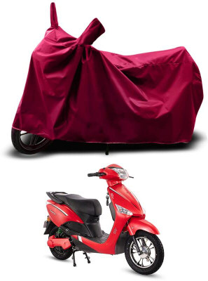 KEDIT Two Wheeler Cover for Hero(Electric Optima, Maroon)
