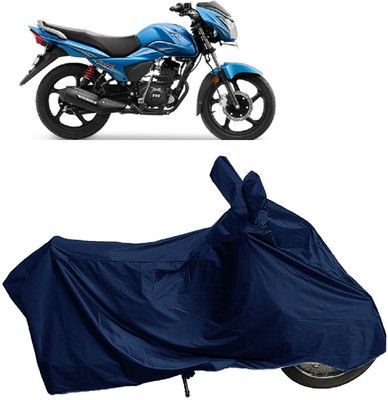 DIGGU Two Wheeler Cover for TVS(Victor New, Blue)