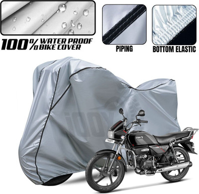 xodi Waterproof Two Wheeler Cover for Hero(Splendor, Silver, Black)