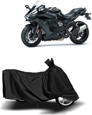 starmick Waterproof Two Wheeler Cover for Kawasaki(Ninja H2, Black)