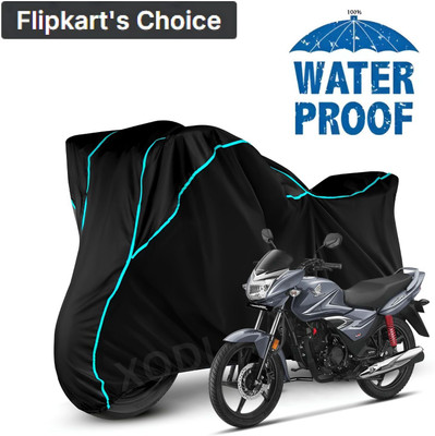 OliverX Waterproof Two Wheeler Cover for Honda(Shine, Black, Blue, Multicolor)