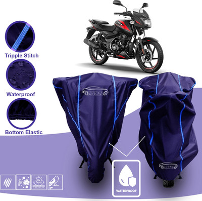 Defendo Waterproof Two Wheeler Cover for Bajaj(Pulsar 125, Blue)