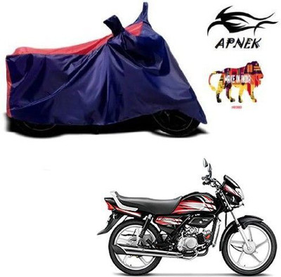 DeepShakshi AUTOMOTIVE Waterproof Two Wheeler Cover for Hero(HF Deluxe, Red, Blue)