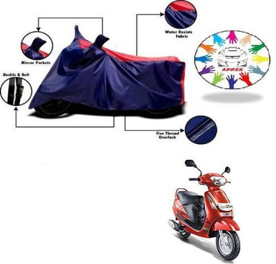DeepShakshi AUTOMOTIVE Waterproof Two Wheeler Cover for Mahindra(Duro DZ, Blue, Red)