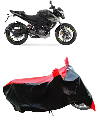 DeepShakshi AUTOMOTIVE Two Wheeler Cover for Bajaj(Pulsar 200NS FI BS6, Red, Black)