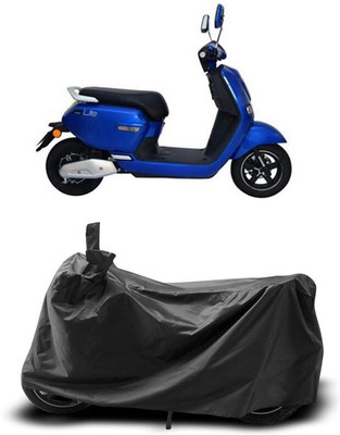 KEDIT Two Wheeler Cover for Okinawa(Reo Elite, Black)