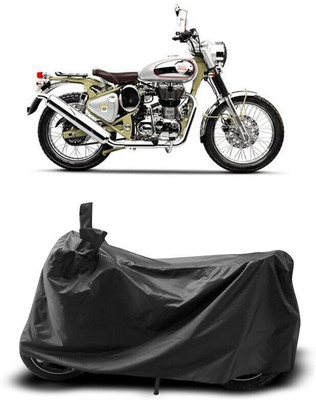 DeepShakshi AUTOMOTIVE Two Wheeler Cover for Royal Enfield(Bullet Trials 500, Black)