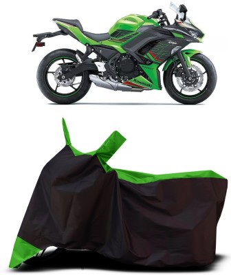 VESMEI Two Wheeler Cover for Kawasaki(Ninja 650 BS6, Green)