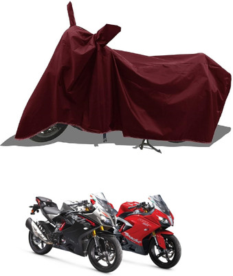 AESTRYD Two Wheeler Cover for TVS(Apache RTR 310 BS6, Maroon)