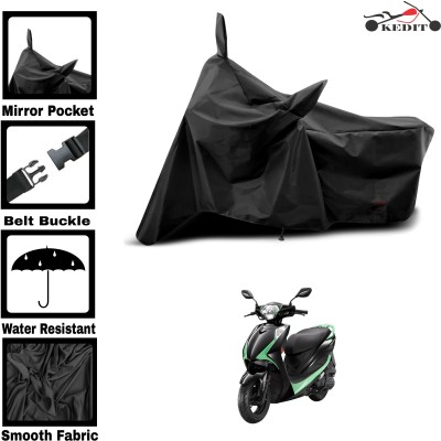 KEDIT Two Wheeler Cover for Universal For Bike(Electric Optima, Black)