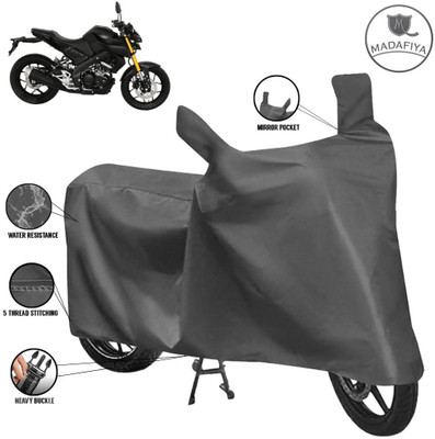 MADAFIYA Waterproof Two Wheeler Cover for Yamaha(MT 15, Grey)