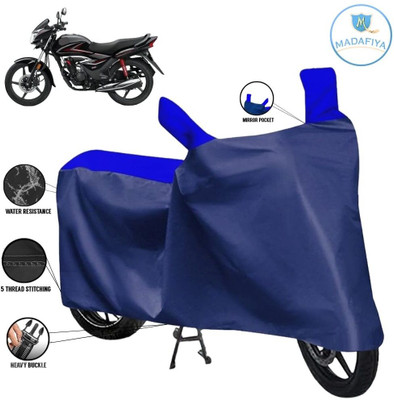 MADAFIYA Waterproof Two Wheeler Cover for Honda(CB Shine, Blue, Multicolor)