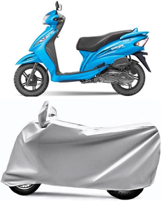 V VINTON Two Wheeler Cover for TVS(Wego, Grey)