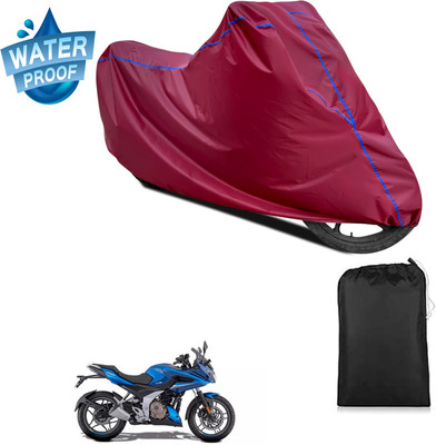 GOSHIV-car and bike accessories Waterproof Two Wheeler Cover for Bajaj(Maroon)