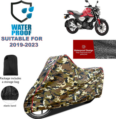 PAGORA Waterproof Two Wheeler Cover for Yamaha(FZ-FI, Yellow)
