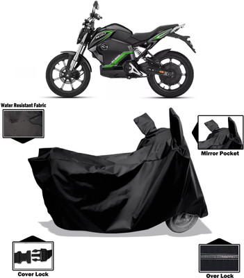 Amexride Two Wheeler Cover for Revolt(Motors E-Bike, Black)