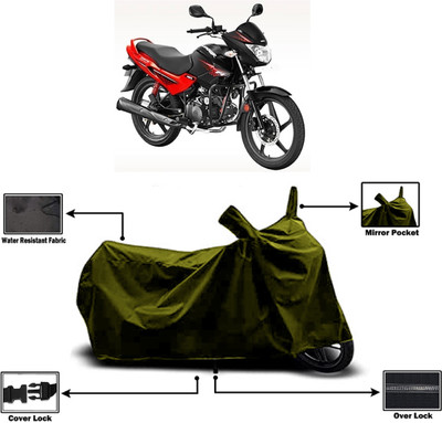 Amexride Two Wheeler Cover for Hero(Glamour Programmed FI BS6, Green)