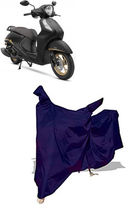 Amexride Two Wheeler Cover for Yamaha(Fascino 125 FI, Blue)