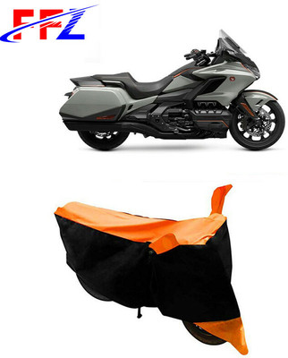 FFZ Waterproof Two Wheeler Cover for Honda(Gold Wing, Black, Orange)