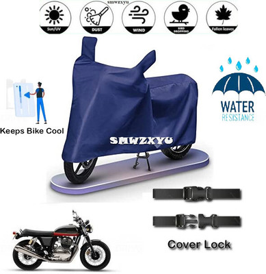 SK AUTO Waterproof Two Wheeler Cover for Royal Enfield(Blue)