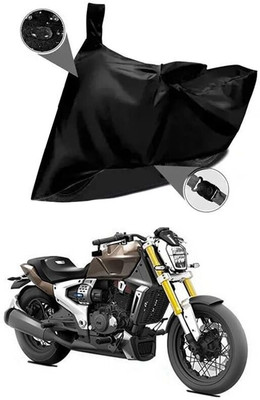 DeepShakshi AUTOMOTIVE Two Wheeler Cover for TVS(Zeppelin, Black)