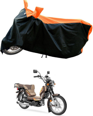 DeepShakshi AUTOMOTIVE Waterproof Two Wheeler Cover for TVS(XL 100 Heavy Duty BS6, Orange)