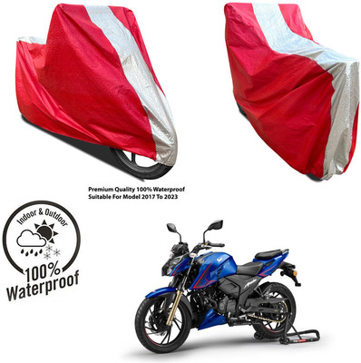 AUTOCAD Waterproof Two Wheeler Cover for Yamaha(YZF R1 BS6, Silver, Red)