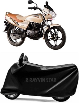 R Rayvin Star Two Wheeler Cover for LML(Freedom, Black)