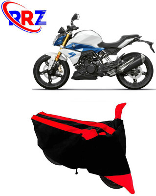 RRZ Waterproof Two Wheeler Cover for BMW(G 310 R, Black, Red)