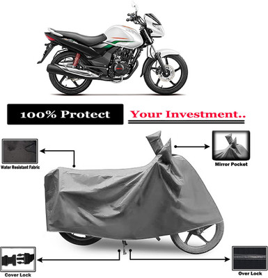 Amexride Two Wheeler Cover for Hero(Achiever 150, Grey)