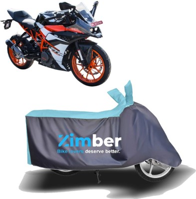 ZIMBER Two Wheeler Cover for KTM(RC 390, Blue, Grey)