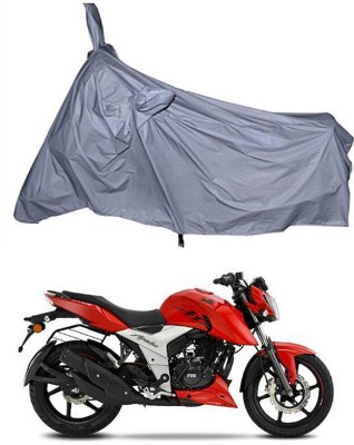 Ascension Two Wheeler Cover for TVS(Apache RTR 160 4V, Silver)