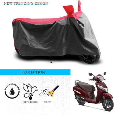 SnehaSales Waterproof Two Wheeler Cover for Honda(Activa 125, Grey, Red)