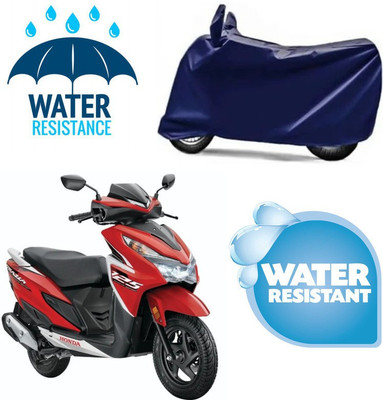 RTS COLLECTIONS Two Wheeler Cover for Honda(Grazia BS6, Blue)