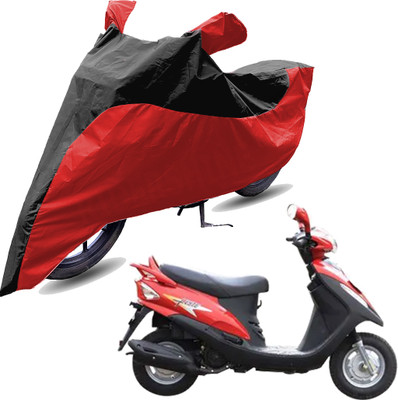 RiderShine Two Wheeler Cover for Mahindra(Flyte, Red, Black)