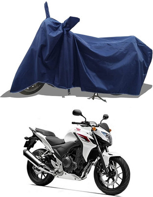KEDIT Two Wheeler Cover for Honda(CB 400, Blue)