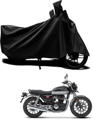 DeepShakshi AUTOMOTIVE Two Wheeler Cover for Honda(Hness CB350, Black)
