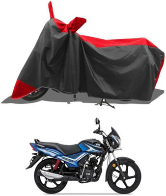 LIFE TO HUB Two Wheeler Cover for Hero, Honda, Bajaj, Ather, TVS, Yamaha(Fazer 25, Black, Red)