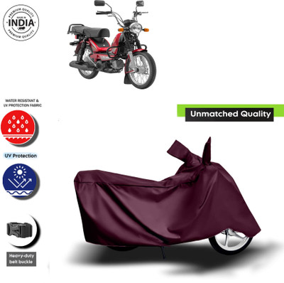 WMIZEXA Waterproof Two Wheeler Cover for TVS(XL 100 Heavy Duty, Maroon)