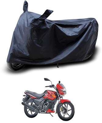 KEDIT Two Wheeler Cover for TVS(Flame DS 125, Black)