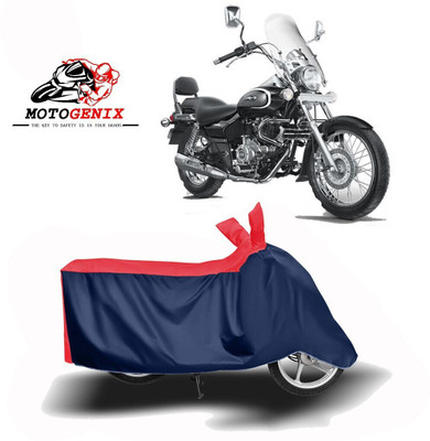 MOTOGENIX Two Wheeler Cover for Bajaj(Avenger 220 Cruise, Red, Blue)