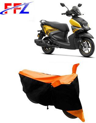 FFZ Waterproof Two Wheeler Cover for Yamaha(RayZR 125 Fi, Black, Orange)