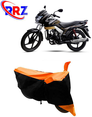 RRZ Waterproof Two Wheeler Cover for Mahindra(Centuro, Black, Orange)