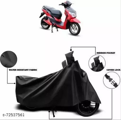 gurukul mart Waterproof Two Wheeler Cover for Piaggio(Gladiator RS, Black)