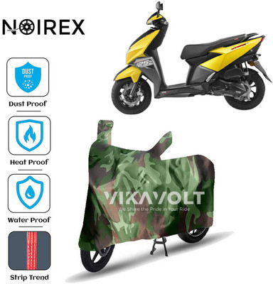 NOIREX Waterproof Two Wheeler Cover for TVS(NTORQ, Green)