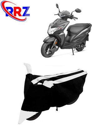 RRZ Waterproof Two Wheeler Cover for Honda(Dio, Black, White)