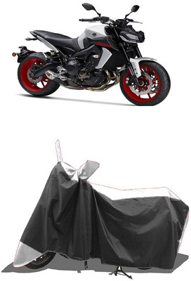 SUGASHRI Waterproof Two Wheeler Cover for Yamaha(MT 09, White, Black)