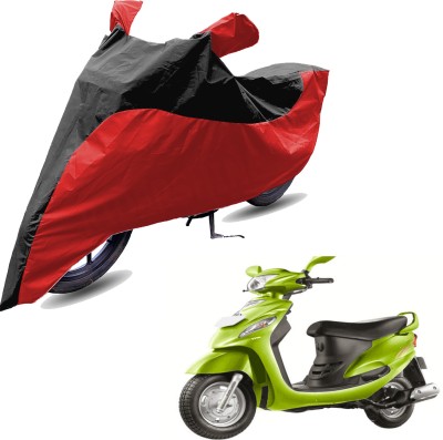 RiderShine Two Wheeler Cover for Mahindra(Rodeo RZ, Red, Black)