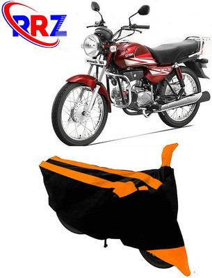 RRZ Waterproof Two Wheeler Cover for Hero(HF Dawn, Black, Orange)