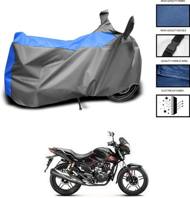 DeepShakshi AUTOMOTIVE Two Wheeler Cover for Hero(CBZ Extreme, Grey, Blue)